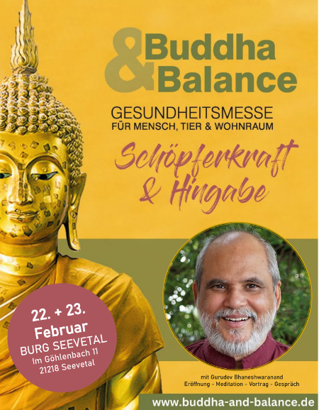 Buddha Balance Messe Guruji - Spiritueller Meister Gurudev Bhaneshwaranand