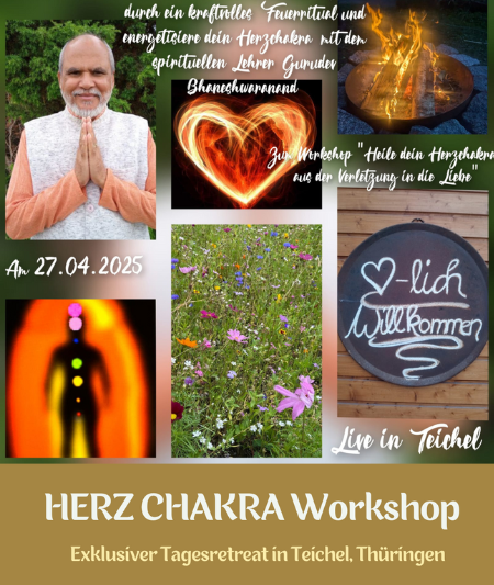 Teilnehmer beim Herzchakra-Workshop mit Gurudev Bhaneshwaranand in Teichel