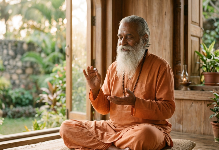 Guru Bhaneshwaranand lehrt über Vergebung und inneren Frieden