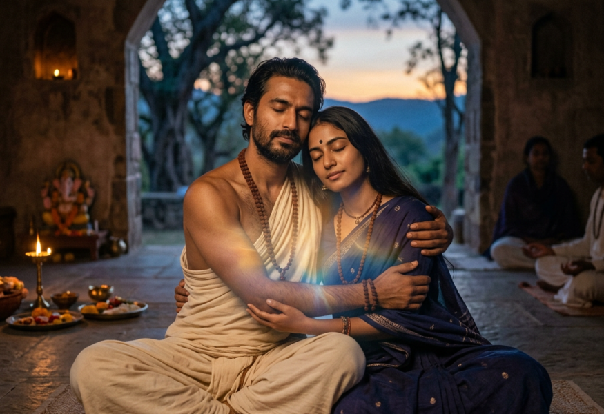 Brahmacharya: Ein Paar in bewusster spiritueller Vereinigung