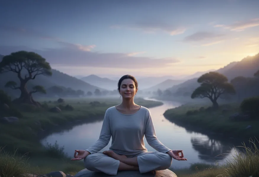 Cosmic Meditation unter einem sternenklaren Himmel